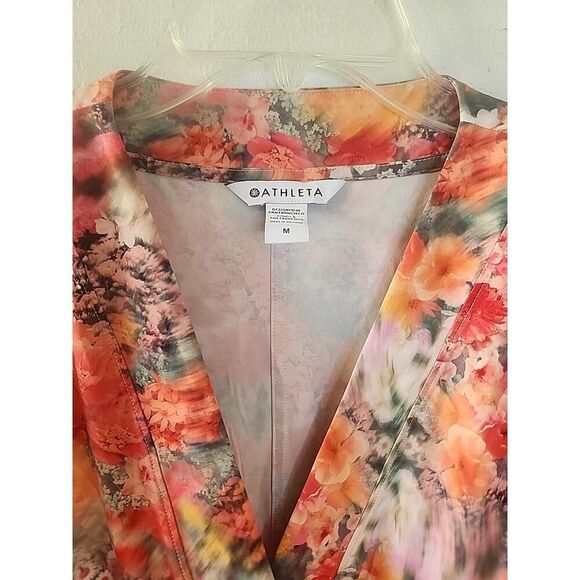 NEW Athleta Marlow Romper Medium Renewed Bloom Floral Travel Athleisure M Shorts - Picture 6 of 7